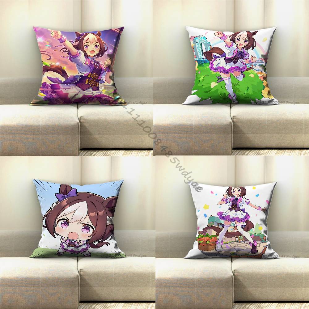 Home Textiles Week - U-Umamusume หมอนอิงลายพิเศษสำหรับโซฟา เก้าอี้ ตกแต่ง/ตกแต่งบ้านสไตล์โมเดิร์น หมอนอิงพิมพ์ลาย