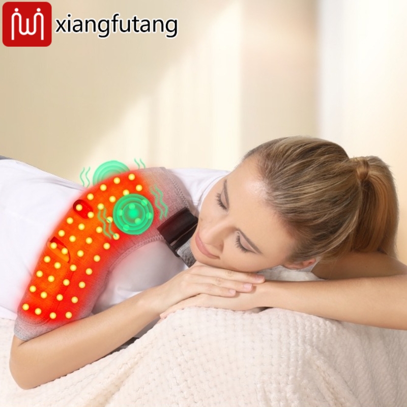 Heated Pad Electric - แผ่นรองไหล่แบบให้ความร้อนพร้อมไฟสีแดงและเครื่องนวดสั่นสะเทือน บรรเทาอาการปวดและเพิ่มความสบายกล้ามเนื้อ