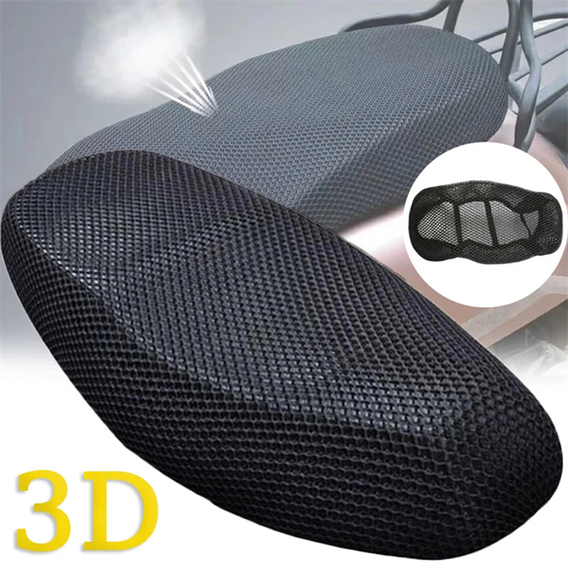 Heated Pad Electric - ที่คลุมเบาะระบายอากาศได้ดี3D รถจักรยานยนต์, ที่คลุมเบาะรองนั่งกันความร้อนแผ่นรองกันลื่นกันแดดดูดซับแรงกระแทก