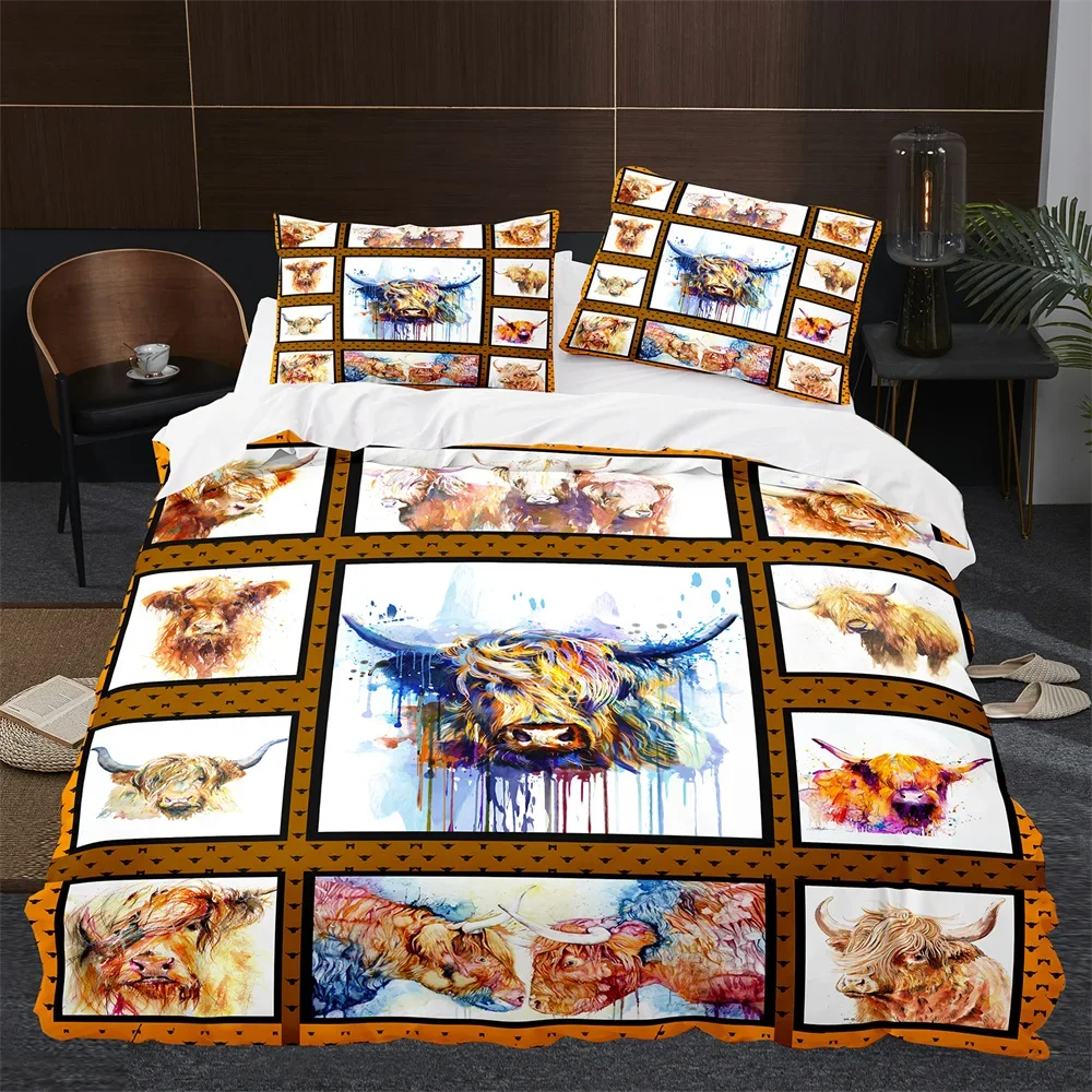 ชุดเครื่องนอนลายวัวไฮแลนด์  ผ้ - Highland Home Textiles บทวิจารณ์และราคา
