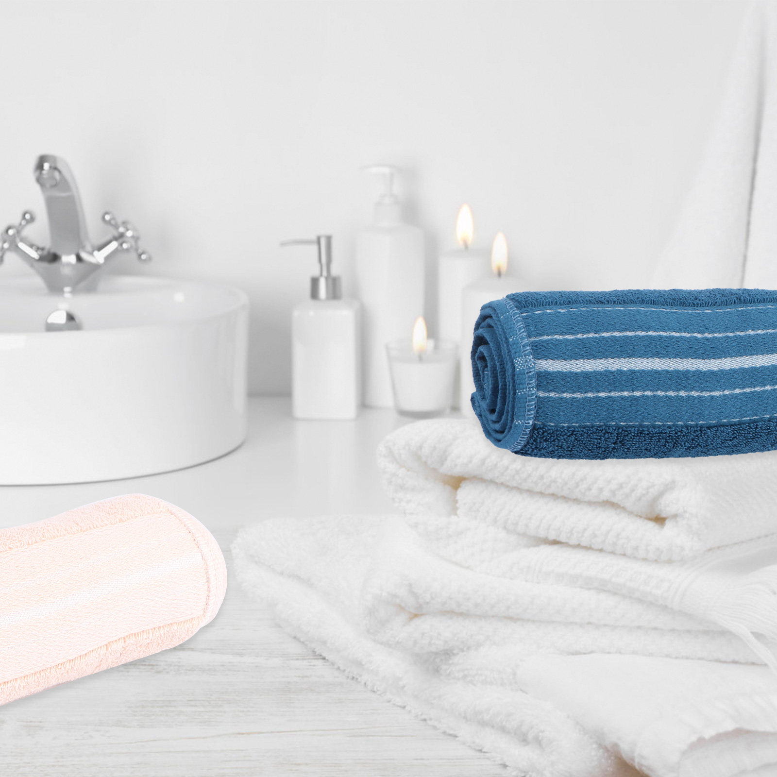 ผ้าเช็ดหน้าสำหรับล้างหน้า 1 ชิ - Home Textiles Pakistan บทวิจารณ์และราคา
