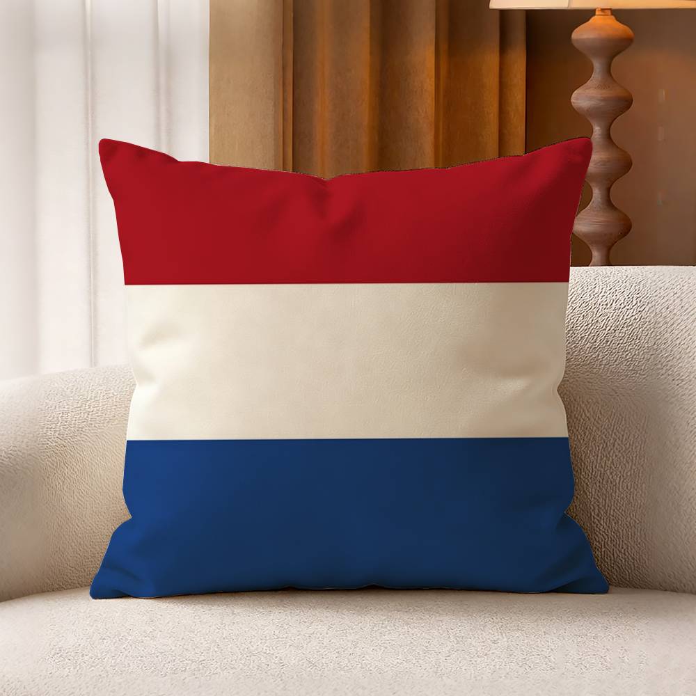ปลอกหมอนผ้าฝ้ายลินินลายธงชาติเ - Home Textiles Netherlands บทวิจารณ์และราคา