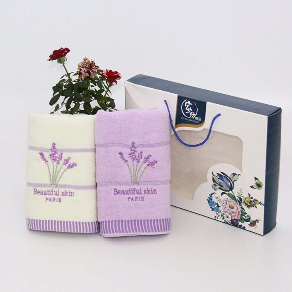 ผ้าขนหนูอาบน้ำผ้าฝ้ายลาเวนเดอร - Home Textiles Pakistan บทวิจารณ์และราคา