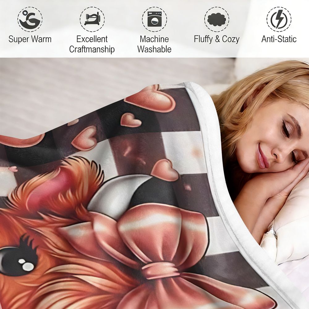 ผ้าห่มลายวัวไฮแลนด์น่ารัก ผ้าฟ - Highland Home Textiles บทวิจารณ์และราคา