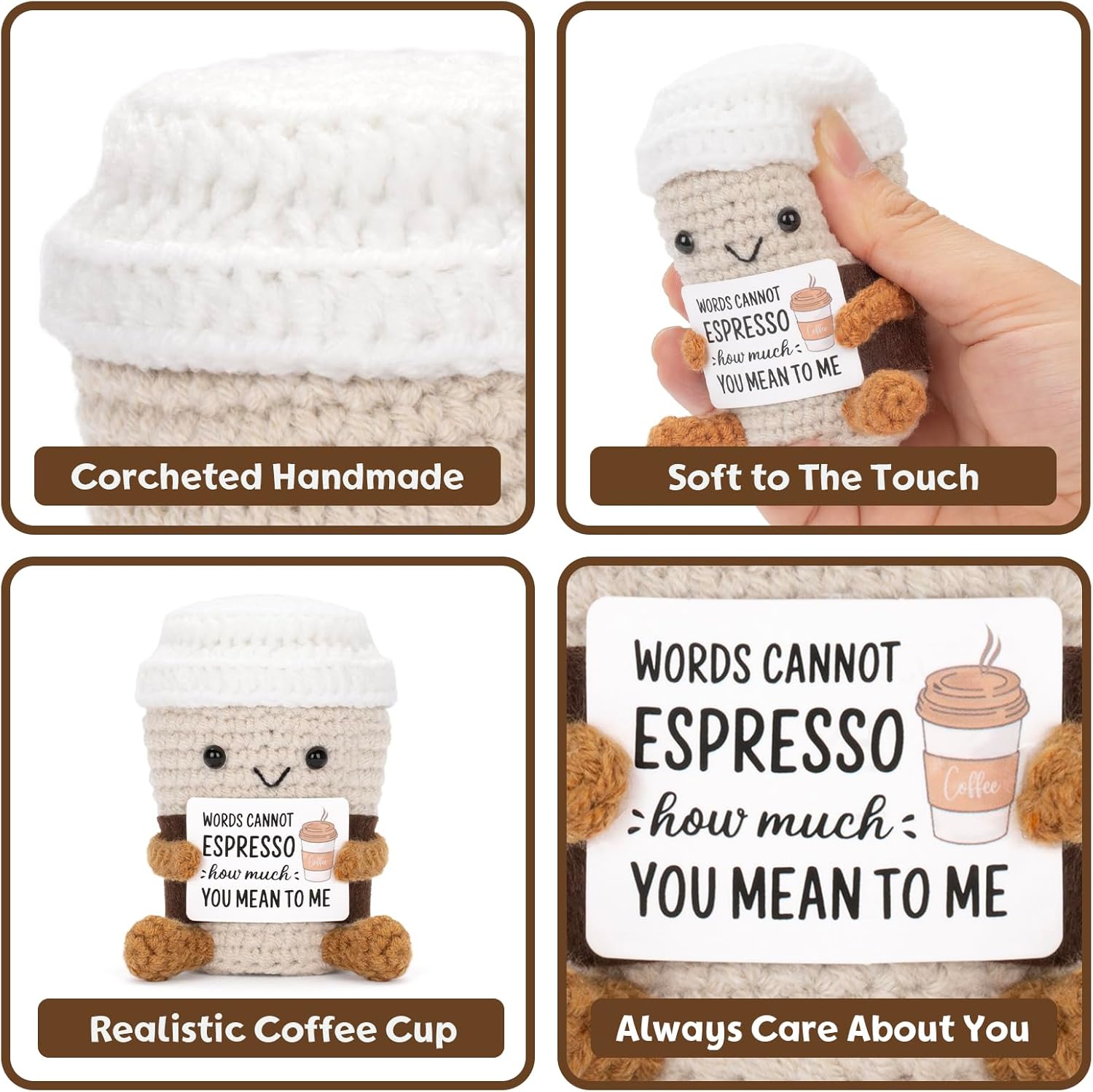 ตลกโครเชต์อารมณ์สนับสนุนกาแฟตุ - Home Textiles Europe บทวิจารณ์และราคา