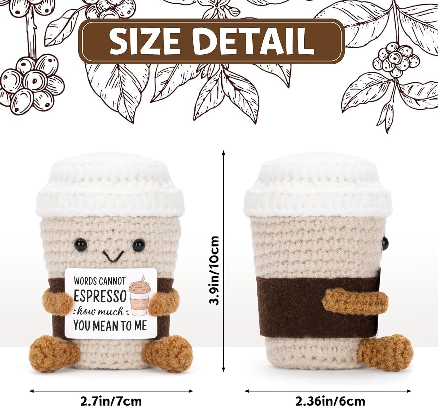 ตลกโครเชต์อารมณ์สนับสนุนกาแฟตุ - Home Textiles Europe บทวิจารณ์และราคา