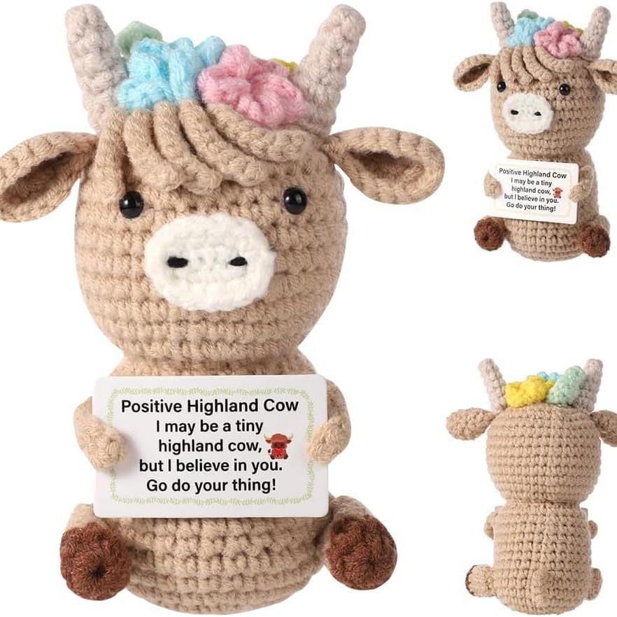 ตุ๊กตาวัวถักโครเชต์ ของตกแต่งโ - Home Textiles Europe บทวิจารณ์และราคา