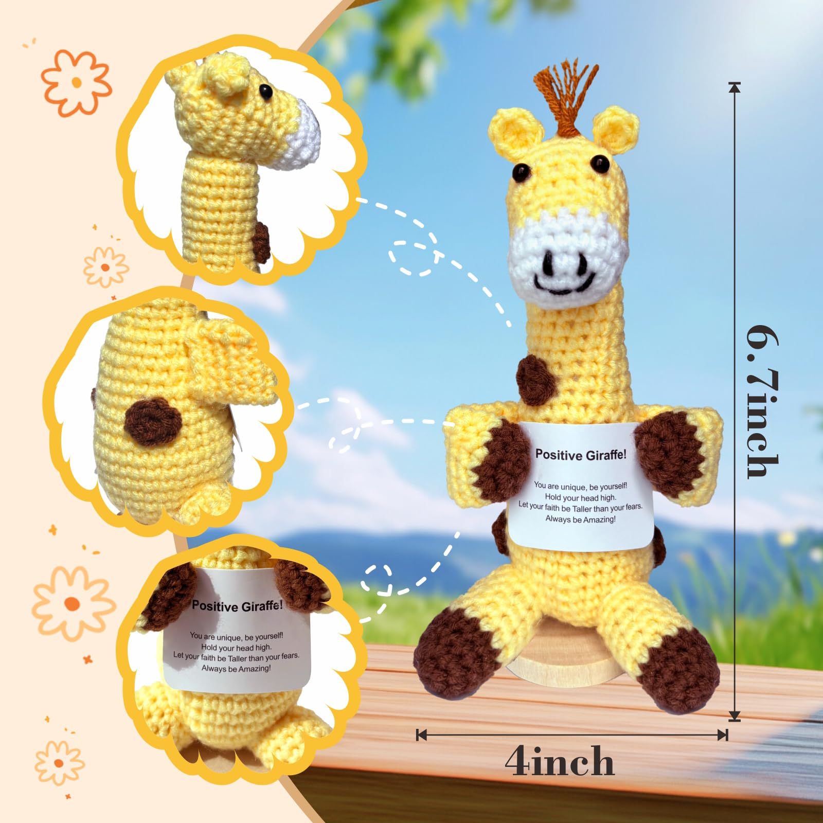 ตลกโครเชต์พลังงานบวกยีราฟตุ๊กต - Home Textiles Europe บทวิจารณ์และราคา