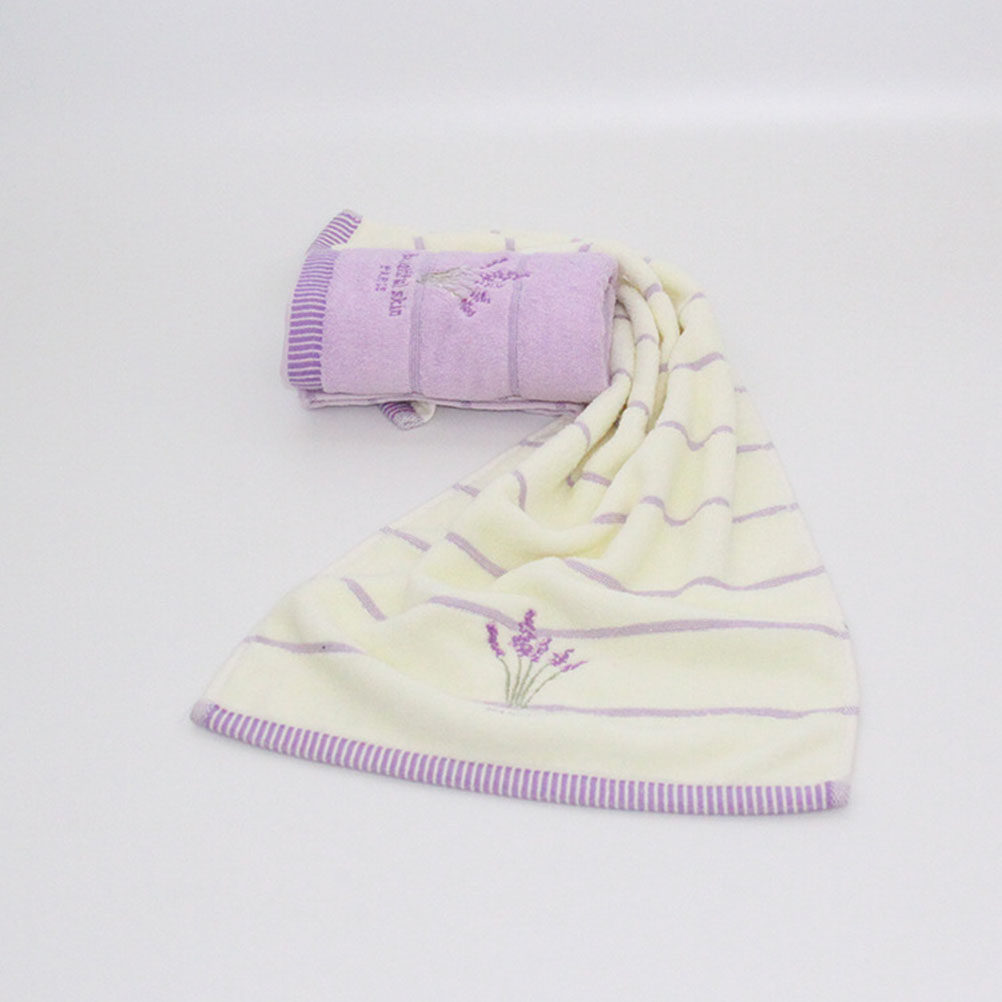 ผ้าขนหนูอาบน้ำปักลายลาเวนเดอร์ - Home Textiles Pakistan บทวิจารณ์และราคา