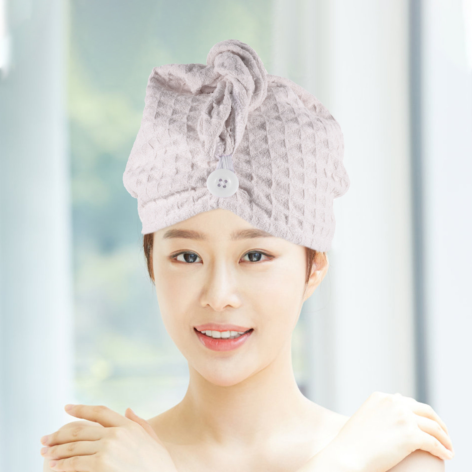 ผ้าโพกศีรษะสำหรับเป่าผมแบบมีกร - Home Textiles Pakistan บทวิจารณ์และราคา