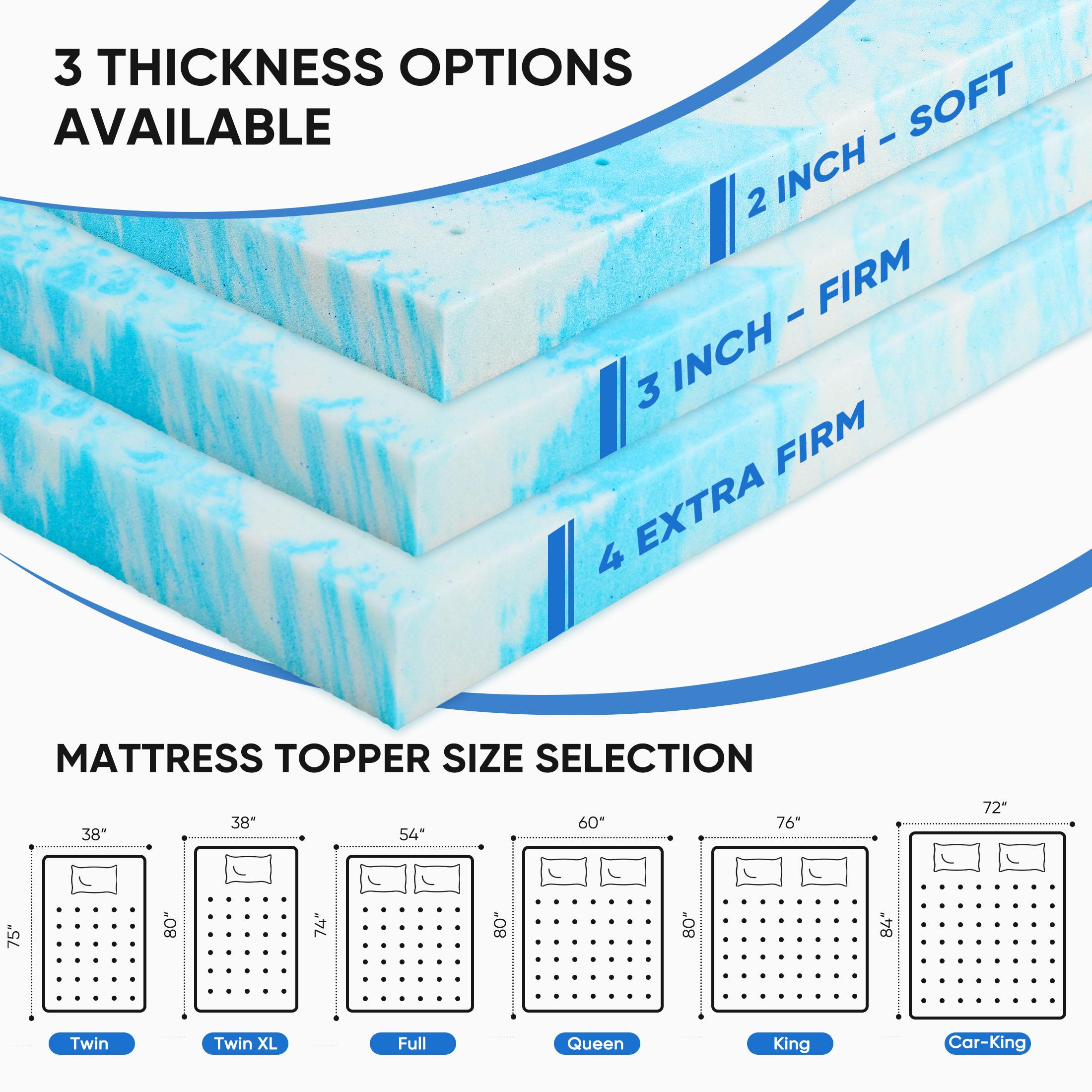 ท็อปเปอร์ที่นอนเมมโมรี่โฟมเจลเ - Memory Foam Topper บทวิจารณ์และราคา