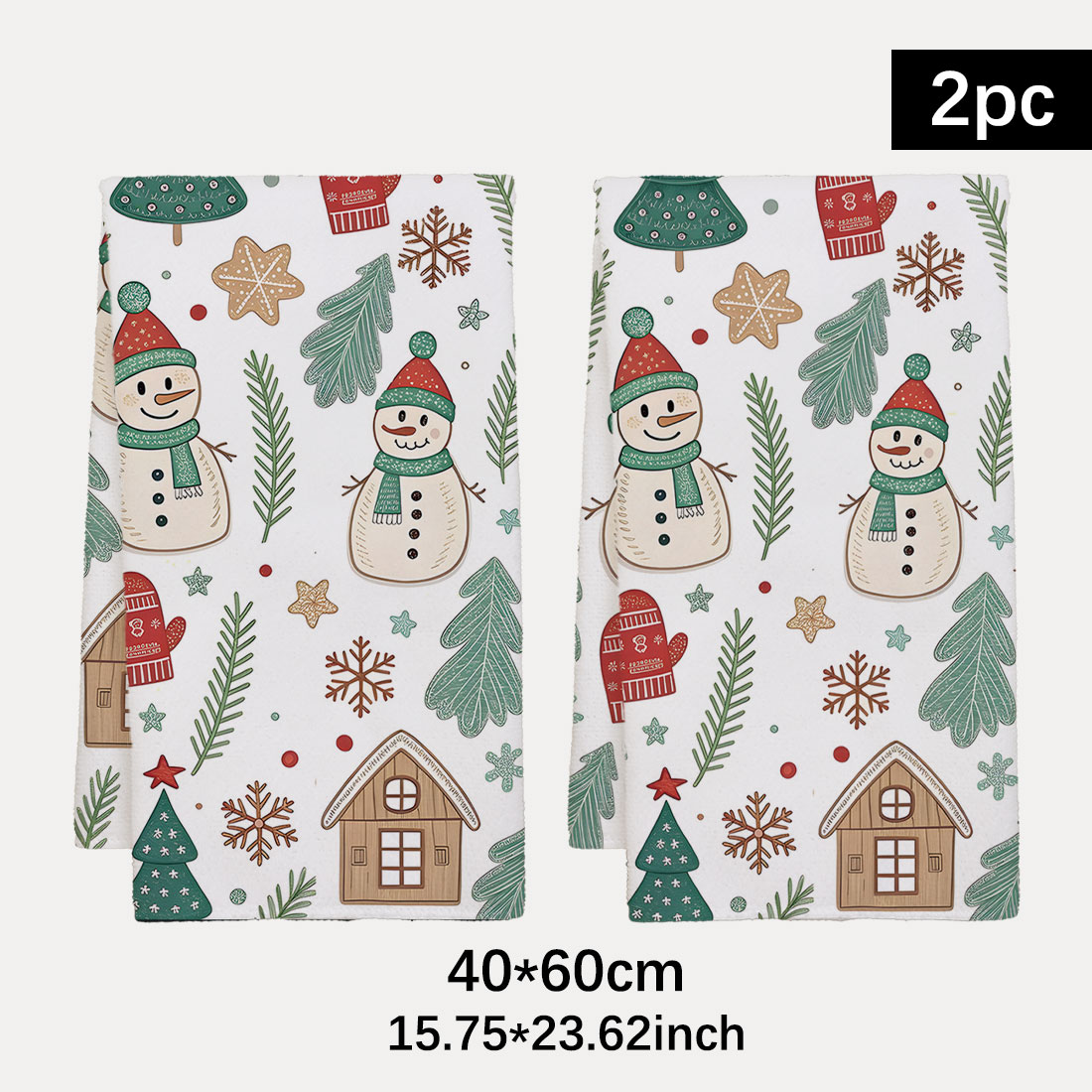 ผ้าเช็ดจานลายคริสต์มาส ขนาด 40 - Highland Home Textiles บทวิจารณ์และราคา