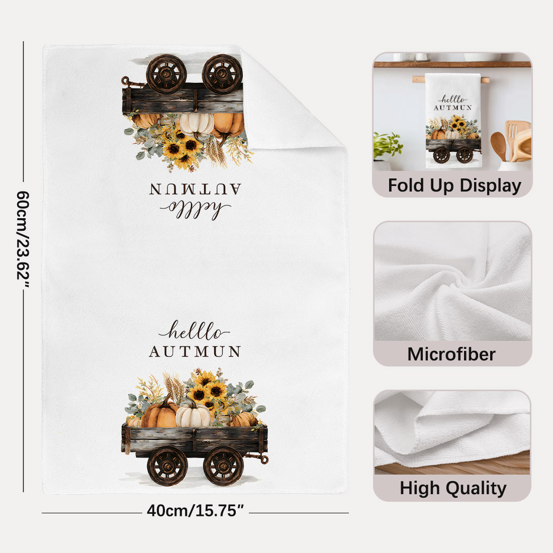 ผ้าเช็ดจานลายดอกทานตะวัน 40x60 - Highland Home Textiles บทวิจารณ์และราคา