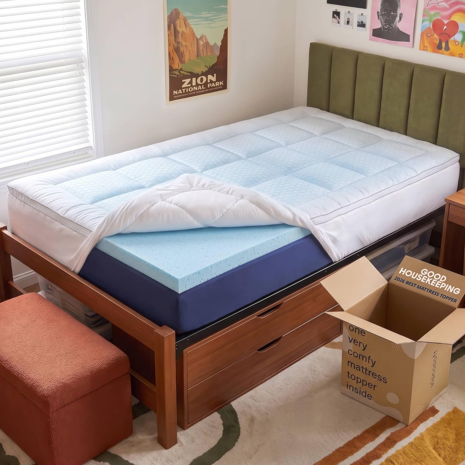 ที่นอนท็อปเปอร์เมมโมรี่โฟมแบบ  - Memory Foam Topper บทวิจารณ์และราคา