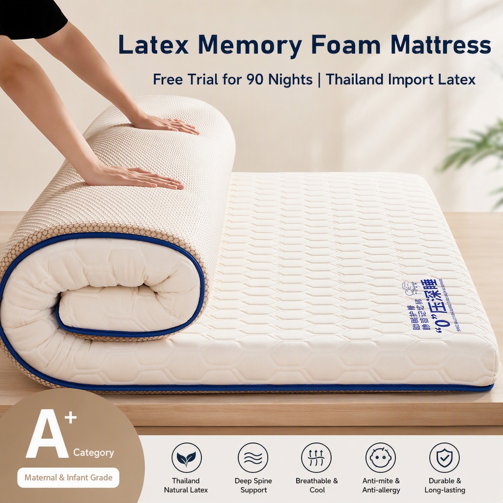 ท็อปเปอร์ที่นอนยางพาราสำหรับเต - Memory Foam Topper บทวิจารณ์และราคา