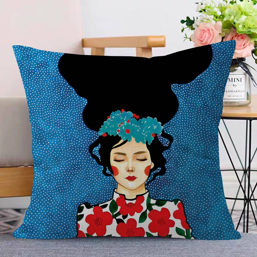 ดอกไม้แบบนามธรรม เด็กผู้หญิง แ - Home Textiles Fair บทวิจารณ์และราคา