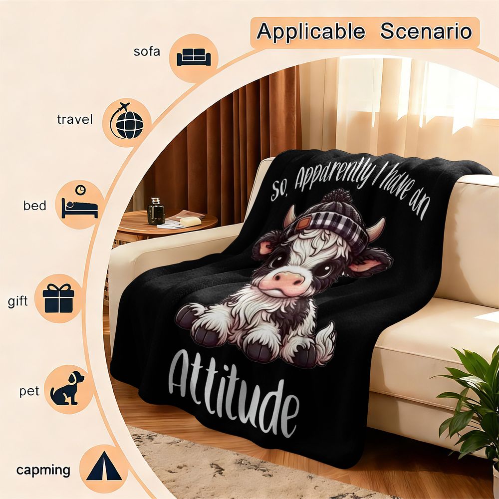 ผ้าห่มลายวัวไฮแลนด์ พิมพ์ลายดิ - Highland Home Textiles บทวิจารณ์และราคา